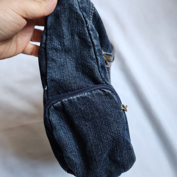 Denim/ Leather Crossbody Bag - Picture 5 of 16